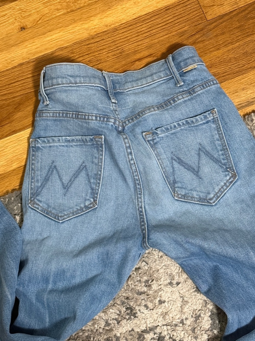 MOTHER Light Blue Denim Jeans - Size 28